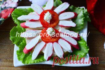 Бутерброды с крабовыми палочками и плавленым сыром