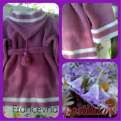 махровый халат для девочки