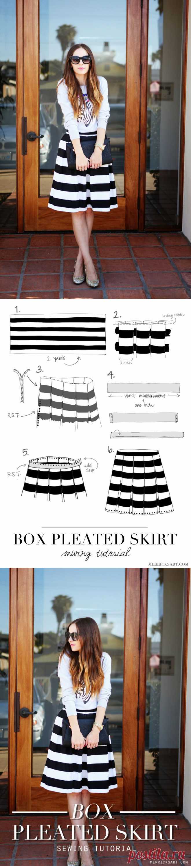 Merricks Искусство: BOX плиссированные юбки Учебник
