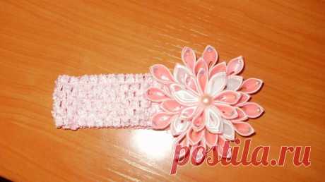 повязочка розовый снег