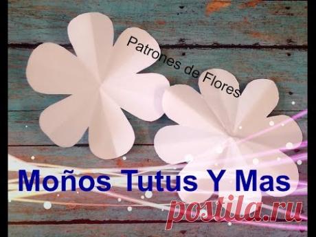 HACIENDO PATRONES DE FLORES Paso a Paso FLOWER PATTERNS Tutorial DIY How To PAP