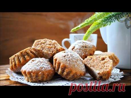 Ореховые кексы к чаю – кулинарный рецепт
