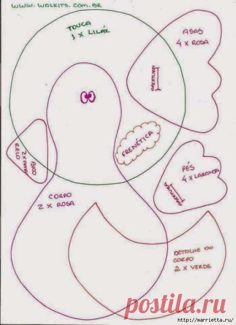 Шьем петушков и курочек. Много идей и выкроек