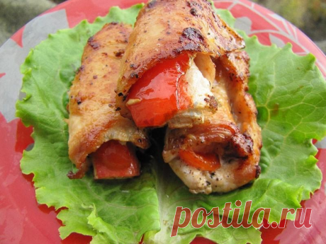 Мясные рулетики с начинкой