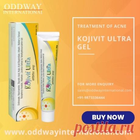 Kojivit Ultra Gel is a skincare product that is often used for hyperpigmentation issues, dark spots, and melasma. It typically contains Kojic acid, Arbutin, Vitamin C, and Vitamin E, which are known for their skin-brightening and antioxidant properties. Kojic acid helps in inhibiting melanin production, which can be beneficial for reducing dark spots and uneven skin tone.

For more details, get in touch with us today!
Email: sales@oddwayinternational.com
Contact no.+91-9873336444