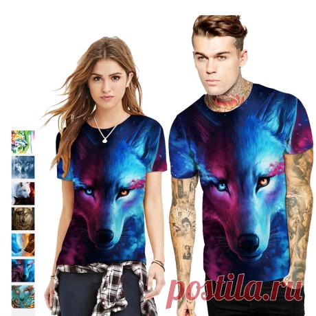 Men's funny t-shirt summer 3d digital printing short-sleeved comfortable slim quick dry crewneck top camping travel hiking Sale - Banggood.com