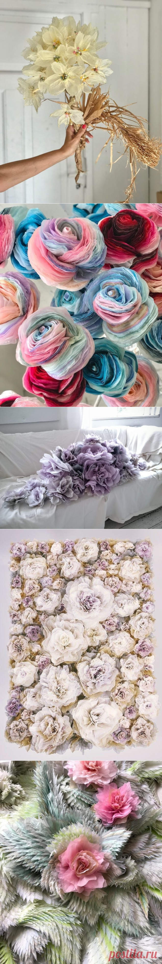 Потрясающие бумажные цветы датской художницы Marianne Eriksen-Scott Hansen | Журнал Ярмарки Мастеров
