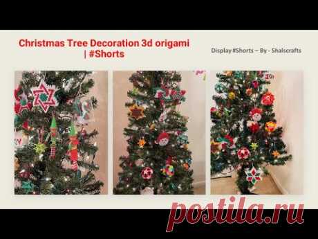 Christmas Tree Decoration 3d origami | #Shorts - YouTube
This video displays collection of my 3d origami crafts which I made for christmas. This is a short video of Christmas tree decorations made with 3d origami. Easy and Beautiful origami Christmas craft.  Christmas Tree ornaments. Handmade Christmas tree ornaments. Handmade Christmas Gifts. Christmas Decorate With Me. Christmas Decor 2021.