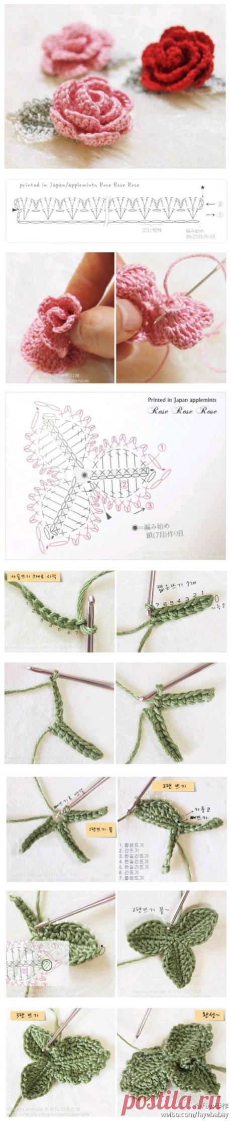 Вязание трилистника