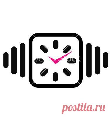 Wall clock business logo vector by ShawlinMohd - Image #1677940 - VectorStock