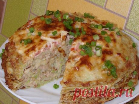 Как удивить мужа мясным тортом