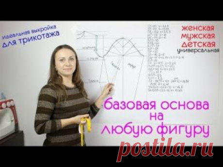 Базовая Основа + Рукав для Трикотажного Изделия любого Размера! (Шитье и крой) — Журнал Вдохновение Рукодельницы