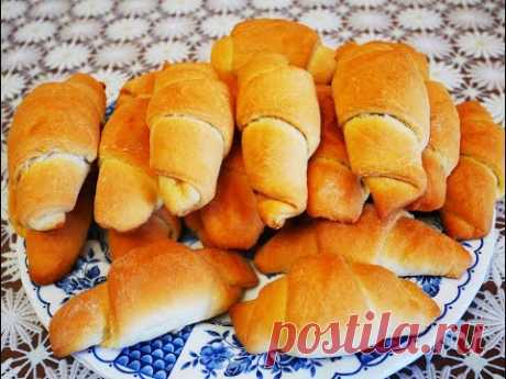 РОГАЛИКИ Рецепт ПОСТНЫХ рогаликов ВКУСНЫЕ Рогалики с ПОВИДЛОМ Рецепт ТЕСТА Рогалики без яиц