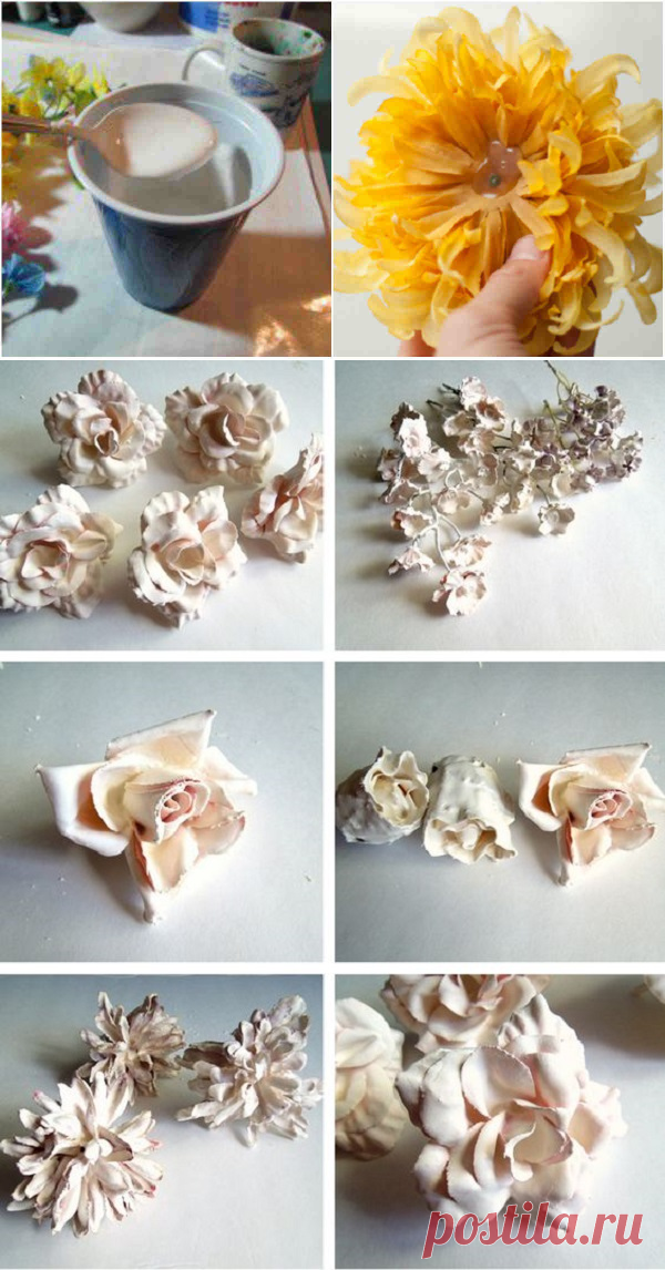 Разведите гипс водой до консистенции сметаны, чтобы сделать шикарный декор