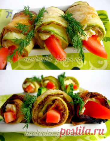 Рулеты из кабачков - рецепт с фото