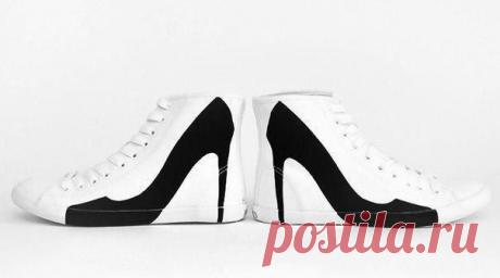 Кеды на высоком каблуке. / Занимательная реклама