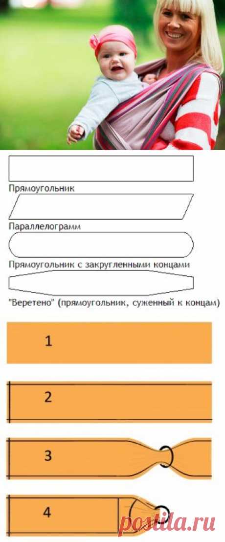 Как сделать (сшить) слинг шарф и слинг с кольцами своими руками