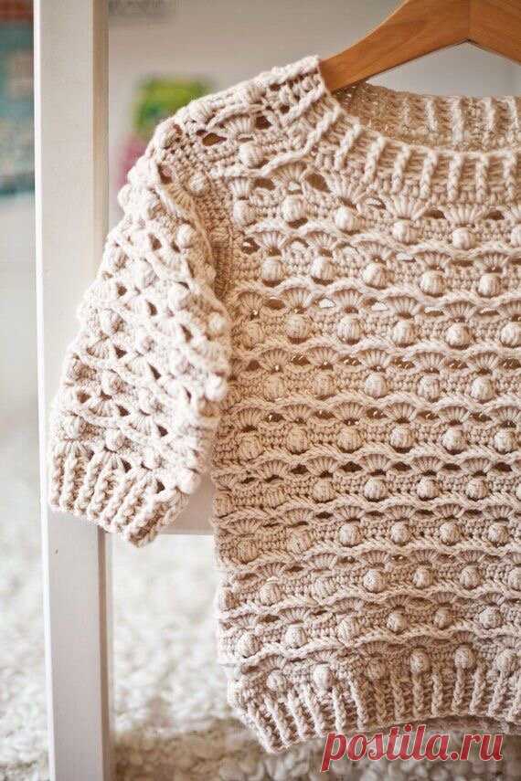 ГОТОВИМСЯ К ВЕСНЕ🌸: ШИКАРНЫЙ УЗОР ДЛЯ АЖУРНОЙ БЛУЗЫ КРЮЧКОМ | Knit_For_Real - вязание крючком | Дзен