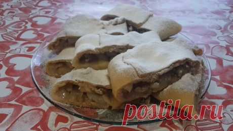 Штрудель с яблоками. Самое простое тесто | VeraFood | Дзен