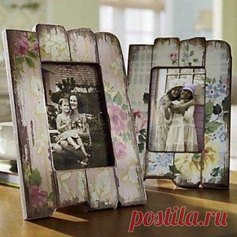 Интересные фоторамки, которые можно сделать и своими руками.