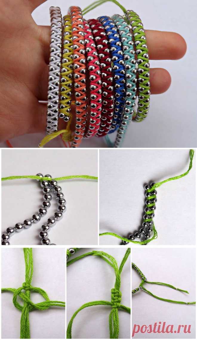 Браслет из "шариковой" цепочки. МК