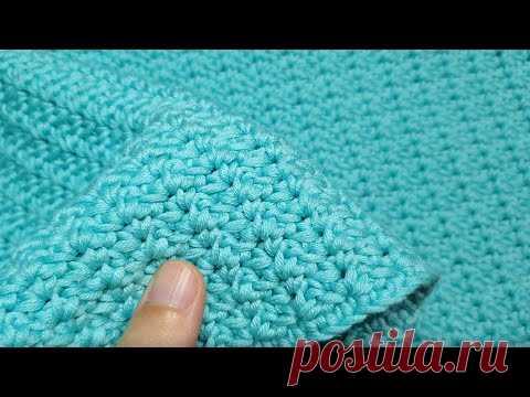 Не думала, что получится ТАК КРАСИВО! Классный плотный УЗОР КРЮЧКОМ