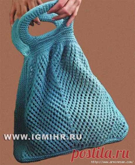 ОРИГИНАЛЬНАЯ СУМКА С КРУГЛЫМИ РУЧКАМИ