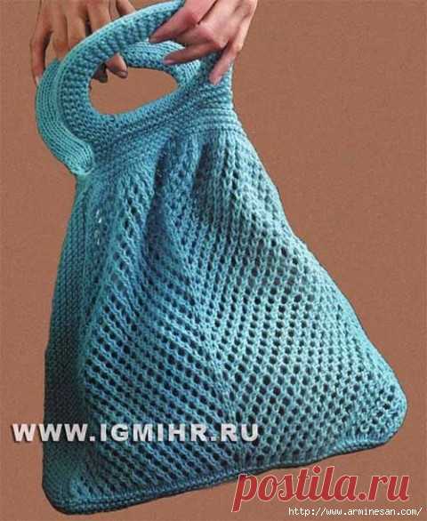 ОРИГИНАЛЬНАЯ СУМКА С КРУГЛЫМИ РУЧКАМИ