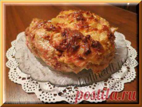 Удивите гостей свиной вырезкой, запеченной в фольге с ананасом и сыром