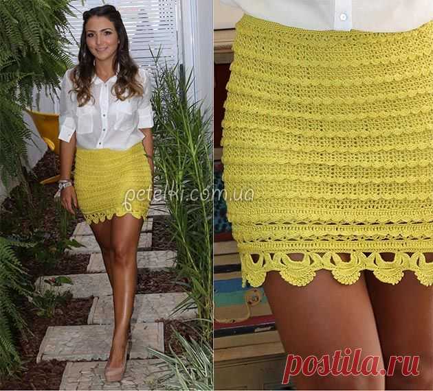 Схемы вязаных юбок, шорт, брюк крючком и спицами » Страница 2