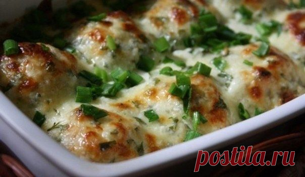 Куриные шарики в соусе.