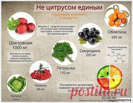 Таблица полезных продуктов