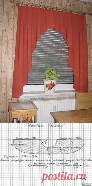 Κухoннaя штopa-кacкaд — Сделай сам, идеи для творчества - DIY Ideas