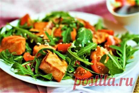Вкусный салат с форелью Рецепт - Журнал полезных советов