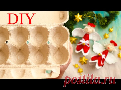 ЯИЧНЫЕ ЛОТКИ СОКРОВИЩЕ.. АНГЕЛОЧКИ из ЯИЧНЫХ ЛОТКОВ