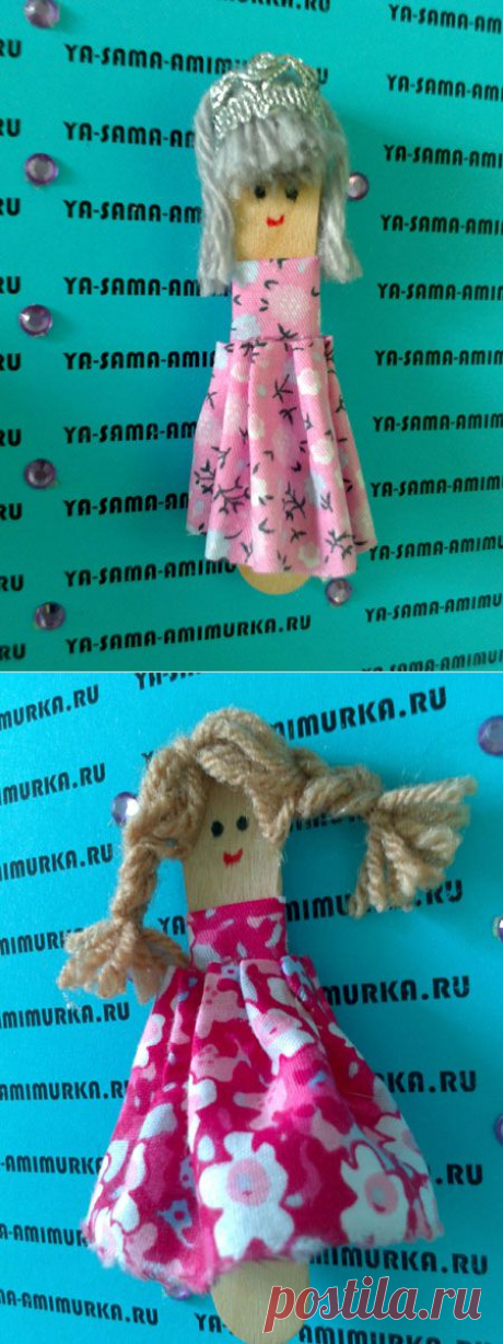 Куколки своими руками из палочек мороженого. Мастер-класс. | *✿* ya-sama-amimurka.ru *✿*