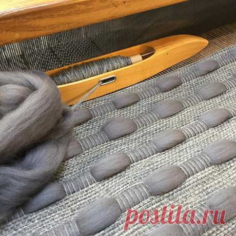 Gorgeous #grey blend on the #loom today. #woven #textile #designer #maker #handwoven #textiles #weaving #techniques #materials #wool #woolroving #Normandy #collection #handmadeinbritain #weaversofinstagram