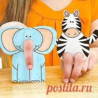 Играем вместе с детьми: раскраска и пальчиковый театр своими руками