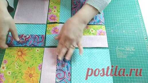 Лоскутные разрезалки. Никаких шаблонов не нужно. Лоскутный блок легко и быстро. | Волшебное лоскутное шитьё | Дзен