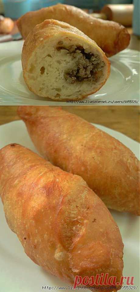 Знаменитые орские ливерные пирожки из жидкого теста.