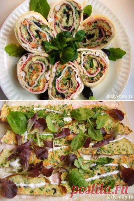 Рулет из лаваша с крабовыми палочками и омлетом | Простые рецепты с фото