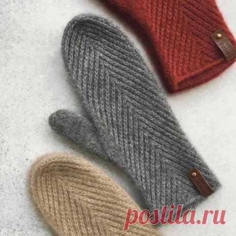 Узор для варежек спицами