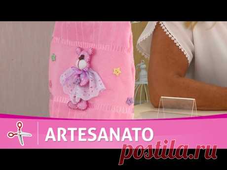 Vida com Arte | Ursinho de feltro por Deize Costa - 01 de fevereiro de 2017