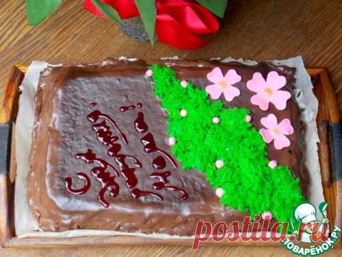 Бисквитный мох для декора - кулинарный рецепт*******
Яйцо куриное — 2 шт
Сахар — 25 г
Мед — 60 г
Мука пшеничная — 50 г
Разрыхлитель теста — 10 г
Краситель пищевой
Ванилин — 2 г

Источник: http://www.povarenok.ru/recipes/show/142277/
