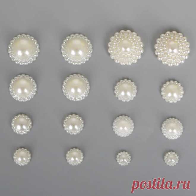 Плоская спина разных размеров для рукоделия, кабошон из АБС-пластика, жемчужный цветок, для самостоятельного изготовления ювелирных изделий, украшения для телефона | AliExpress