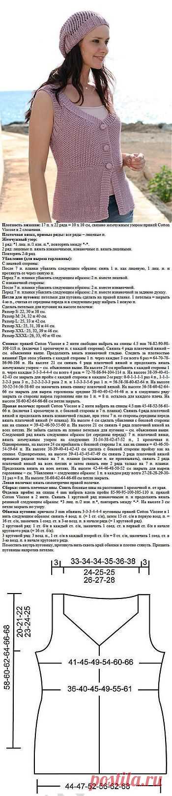 Жилет спицами / Вязание для женщин спицами. Схемы / PassionForum - мастер-классы по рукоделию