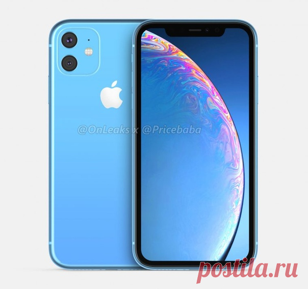Инсайдер Onleaks опубликовал рендеры нового iPhone XR. Они основаны на слухах и последних утечках о смартфоне.