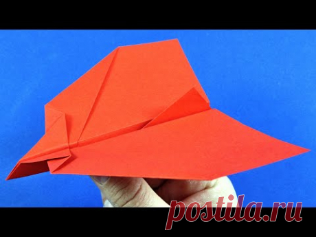 Как сделать самолетик из бумаги - оригами самолетик