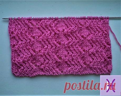 Ажурные красивые универсальные узоры для вязания спицами | Ручная работа | Яндекс Дзен