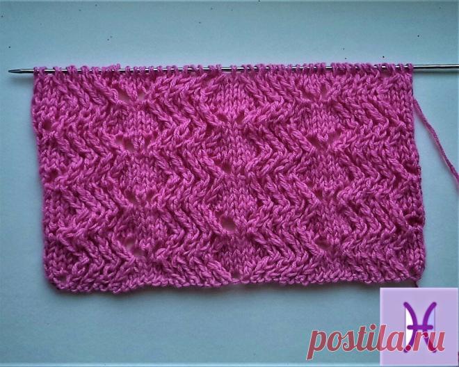 Ажурные красивые универсальные узоры для вязания спицами | Ручная работа | Яндекс Дзен